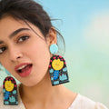 Neon Flora Earrings