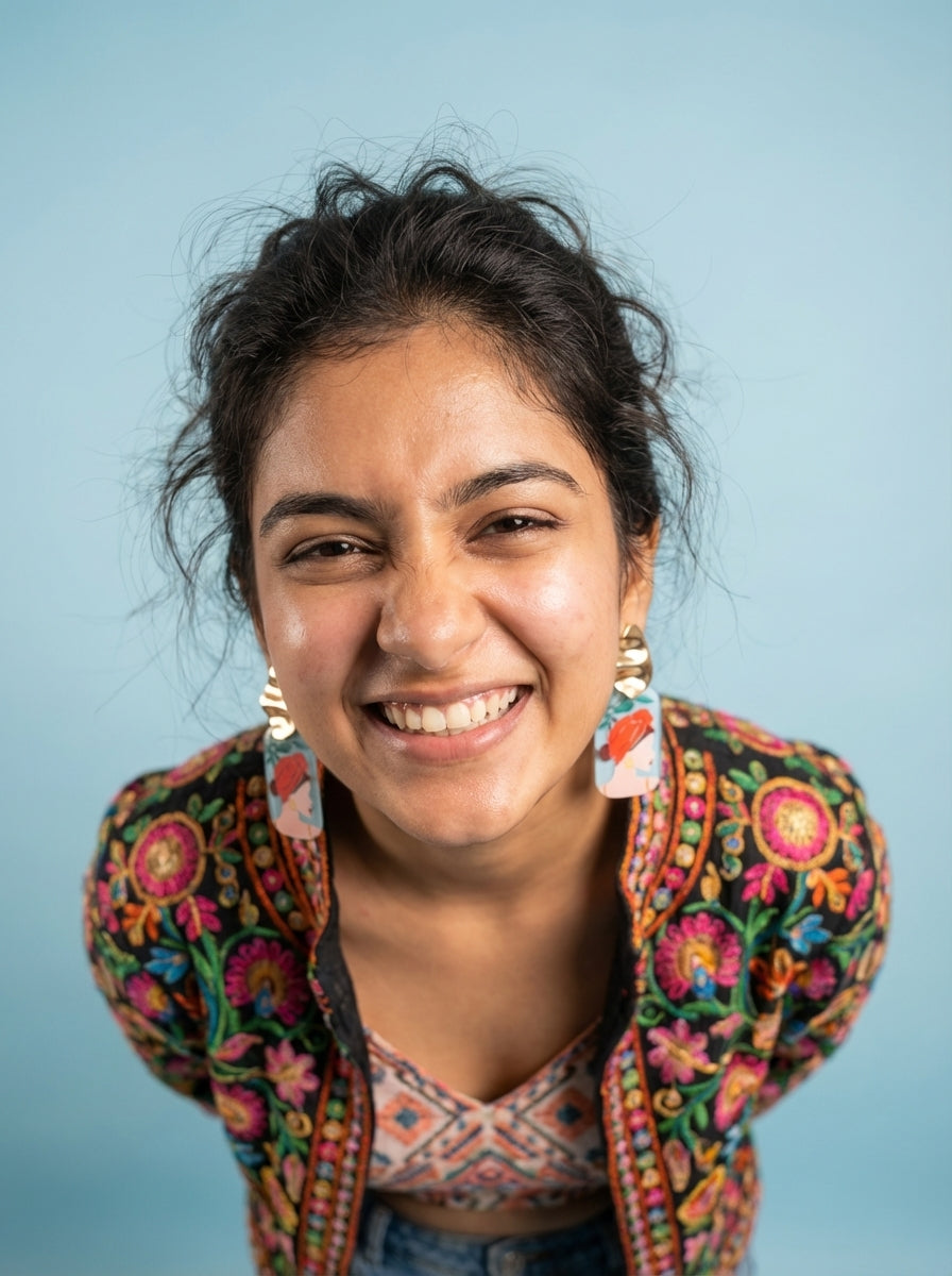 Renaissance Girl Acrylic Drops